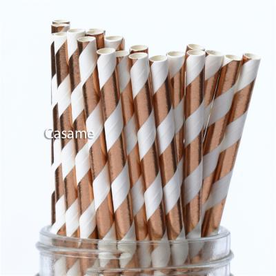 China Biodegradable Paper Drinking Straws Christmas Coffee Pattern Straws Halloween Party Supplies Paper Decoration for sale