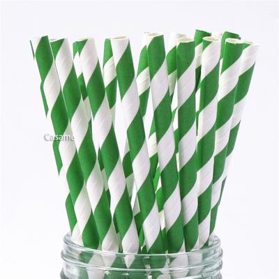 China Dark Green Gold Paper Straws Beaded Tan Mixed Gradient Foil Drinking Straws Wedding Birthday Party Decoration for sale