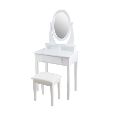 China Goodlife Modern Vanity Set with Stool and Mirror Makeup Dressing Table for sale