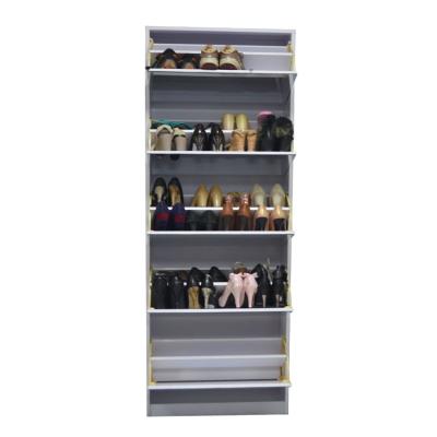 China Full Length MDF Expandable Board Products Vertical Large Capacity Shoe Cabinet for sale