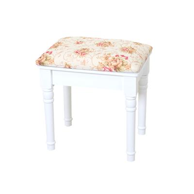 China Storage made up of flower stool and solid wood stool on the surface of white stool for sale