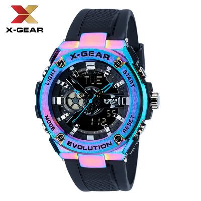 China 2019 New X-GEAR 3788C Alarm Sports Top Brand Mens Watches Luxury Military Quartz Watch Men Waterproof S Shock Clock relogio masculino for sale