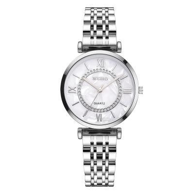 China Luxury Diamond Dial Japan Movt Fashion Ladies Watch Stainless Steel Quarter Watches New Simple Style Promotional Fashion Women's Watches for sale