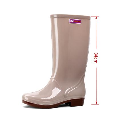 China Wholesale Velvet Men Rain Boots Knee High Ladies More Fashion Trend Shape Rain Boot Worker Women Waterproof Rain Boots for sale