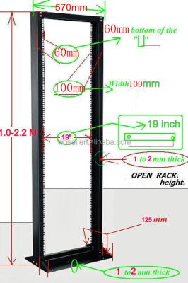 China SPCC cold rolled 42u steel open rack 19