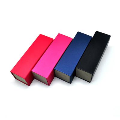 China Rectangle Glasses Case High New Design 4-Colors Flocking Lining Handmade Foldable Glasses Case for sale