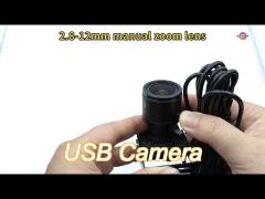 2.8-12mm manual zoom lens usb camera for atm banking machine industry