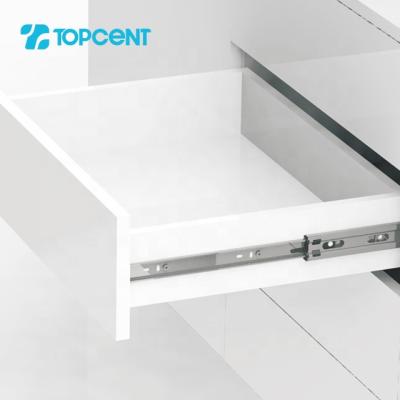 China Topcent Hot Sale Modern Furniture Hardware Ball Bearing Telescopic Drawer Slide for sale