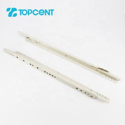 China Modern White Powder Plated Side Mounted Drawer Sliding Rail for sale