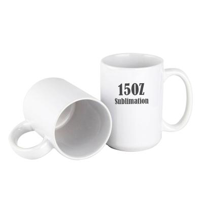 China Supplier Viable Wholesale Blank 15oz Sublimation Ceramic Mug for sale