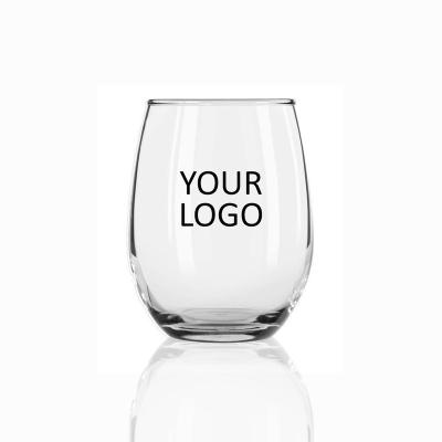 China Stemless Wine Glasses Crystal Clear Lead Free Stemless Red Wine Stemless Wine Glass 550ml/18oz for sale