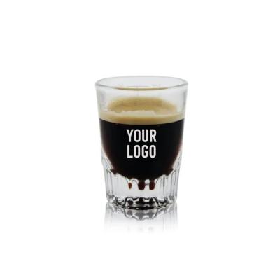 China Espresso Shot Glass 75ml/2.5oz Espresso Cup Coffee Espresso Glass Shot Glass for sale