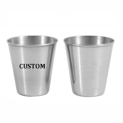 China CLASSIC 304SS 70ml Stainless Steel Metal Travel Shot Glasses Shot Cups for sale