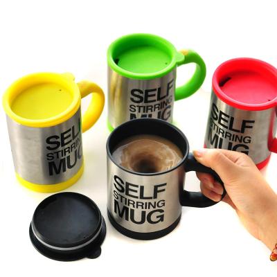 China Assorted Viable Colors Automatic Coffee Mug Coffee Cup Self Mixing Stirring Cup for sale