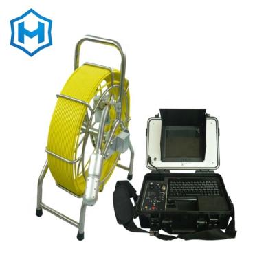 China PAN-TILT 60m 360 Degree Rotation Pan Tilt Self Leveling Drain Sewer Inspection Camera with Meter Counter for sale