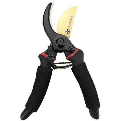 China Anti-Slip Grip Curved Blade Head Garden Scissors Garden Shears Branch Non-Slip Labor-Saving Shears for sale