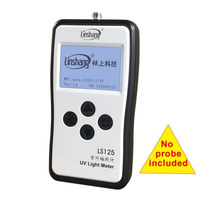 China Linshang LS125 UV Light Meter Test Ultraviolet Power Intensity UV Energy for LS125 254nm 365nm 395nm UVA UVB UVCLED Waterproof Sensor for sale