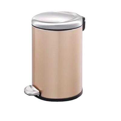 China High Quality Viable Square Trash Can Stainless Steel Utility Kitchen Living Room Quiet Trash Can for sale