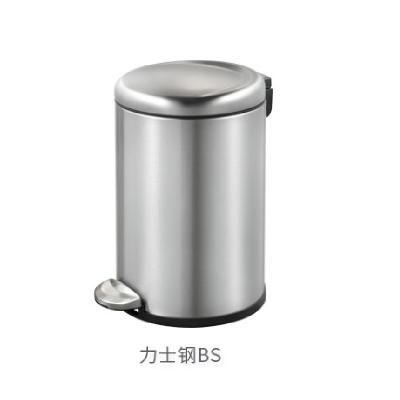 China Sustainable New Type Metal Trash Can Stainless Steel Square Trash Can Kitchen Living Room Quiet Trash Can for sale