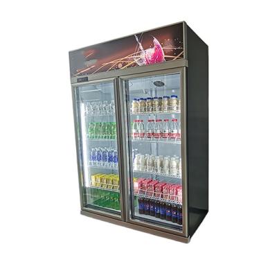 China Single-temperature Beer Showcase Beer Display Refrigerators Upright Single Fridge Glass Door Display Vertical Beverage Fridge Display for sale