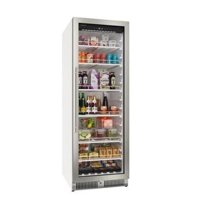 China High Quality Single-temperature Commercial Glass Door Upright Display Freezer Small Refrigerator Refrigerated Display Cabinet with Cooler for sale