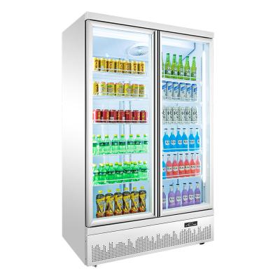 China Single-Temperature Commercial Three-Door Beverage Fridge Supermarket Grocery Store Energy Drinks Display Fridge for sale