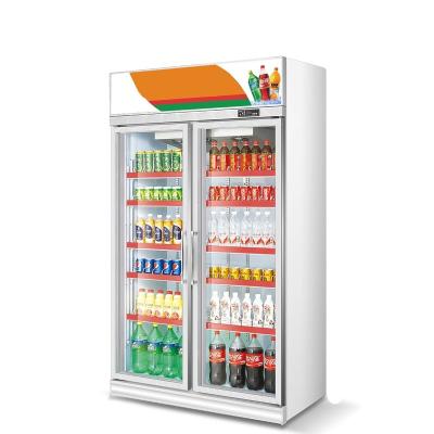 China Single-temperature Made in China Vertical Glass Door Cabinet High Quality Supermarket Beverage Cabinet Beer Display/Showcase/Stand for sale