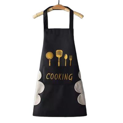 China Direct Selling Modern Household Daily Hand Wiping Apron Kitchen Waterproof Oil Repellant Anti Fouling Wear-resistant Sleeveless Apron for sale