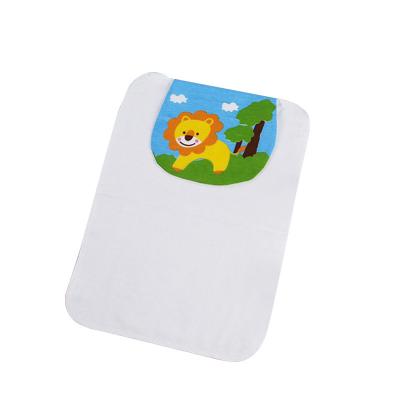 China Viable manufacturers supply children's sweat towel baby back cartoon protection sweat towel absorbent pure cotton baby sweat absorbent towel for sale