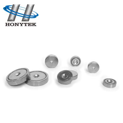 China Industrial Magnet Hony D32 Neodymium Pot Magnet With Countersunk Hole Shell / Magnet Pot for sale