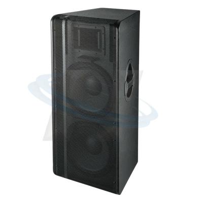 China PORTABLE ACTIVE FULL RANGE SPEAKER BOX, 2*15” WOOFER WITH PAINTED WOODEN CABINET for sale