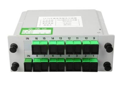 China 1X16 SC APC Connector Fiber Optic PLC Splitter Single Mode With Plastic Small Box for sale