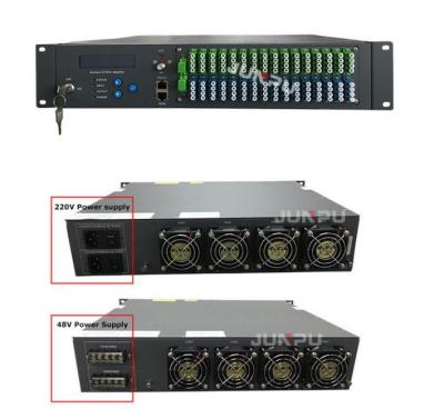 China Catv FTTH Gpon EDFA WDM 1550 64 Ports With Snmp Optical Amplifier Wdm 15dbm for sale