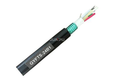 China GYFTS Outdoor Fiber Optic Cable , 24 Cores Custom Fiber Optic Cables Duct / Aerial for sale