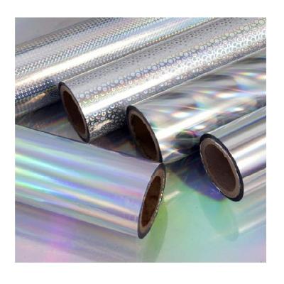 China Wholesale Transparent Moisture-proof Self-adhesive Cold Film Hologram Foil Film Holographic Overlay Lamination for sale