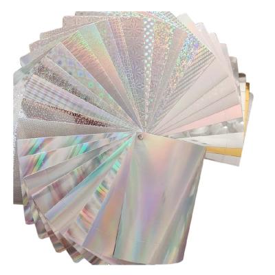 China Hot Selling Moisture Proof And Hot Selling Transparent Holographic Adhesive Cold Laminating Film for sale