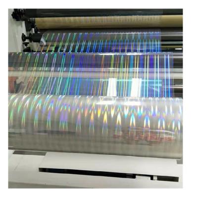 China Wholesale Cheap Transparent Self Adhesive Cold Film Holographic Foil Film Holographic Overlay Moistureproof Lamination for sale