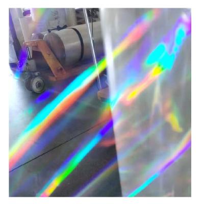 China Factory Price Iridescent Transparent Cold Moisture Proof Lamination Film Self Adhesive Photo Sticker All Models Star Rainbow Dot for sale