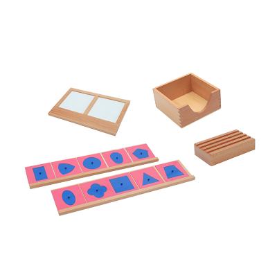 China Montessori Toy Preschool Wooden Educational Toy Math Materials Metal Wooden Inserts Montessori Game Tracing Board for sale