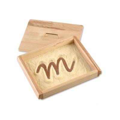 China Free Sample Teaching Language Learning Preschool Wooden Educational Toy Sand Trays for sale