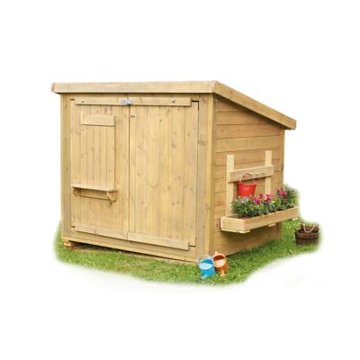 China Montessori materials; Wholesale Hot Sale Kids Garden Small Toy Wooden Garden Play Hut for sale