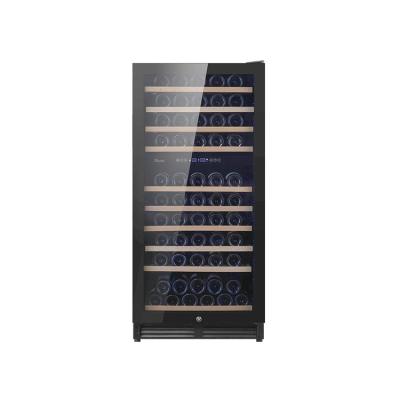 China Constant Temperature High End Wine Refrigerator, Low Noise Wine Cooler With Beech Shelves For Household Use for sale