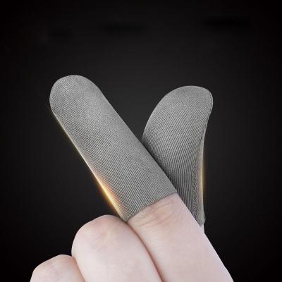 China Sweat Proof Silver Fiber Game Finger Movable Sleeve For PUBG And All Shooting Games Bent Edge for sale