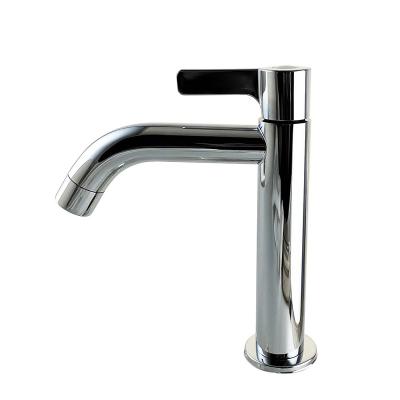 China Stainless Steel Glass Sink Curved Single Handle Single Handle Faucet Spout Faucet Cheap Metered Cold Water Faucet for sale