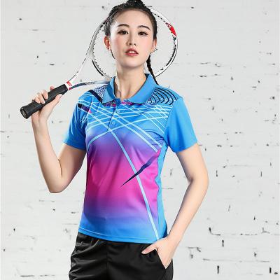 China Quick Dry Custom Design Badminton T Shirt , Custom Sublimation Badminton Tank Top Mens Shirts for sale