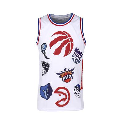 China Sublimation Basketball Clothing Antibacterial T-shirt Invest Team Fashion Design Custom Mens Basketball Tank Tops for sale