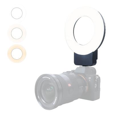 China New Design PORTABLE LUXCEO P01 Rechargeable 5.5 Inch Photography Video On Camera LED Ring Light for sale