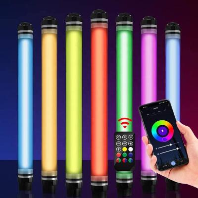 China PC APP LUXCEO P7RGB Pro Handheld Rechargeable Tube Light Remote Control RGB LED Studio Underwater Video Lamp For Video for sale