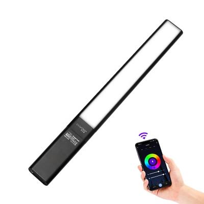 China New Product LUXCEO P6 RGB Phone APP Control Light Effect Battery PORTABLE Special Detachable Handle Photography LED Video Handheld Light for sale