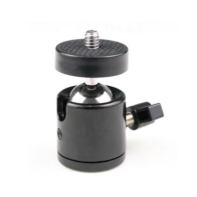 China Universal Camera Accessories Mount Support Camera Mini Ball Head 360 Degree Tripod Mount Adapter For Camera Light for sale